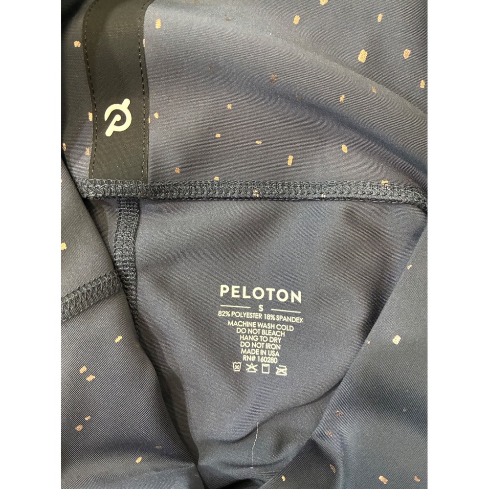 Sold.   Peloton Womens Small Rose Gold Metallic Speckled High Waisted Leggings - Picture 4 of 9
